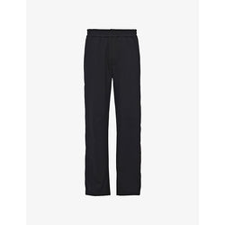 Prada Contrast-stripe straight-leg cotton-fleece and recycled-nylon jogging bottoms | PRADA