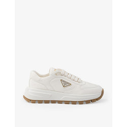 Prada Brand-plaque leather low-top trainers