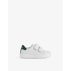 Gucci Kids' branded leather low-top trainers