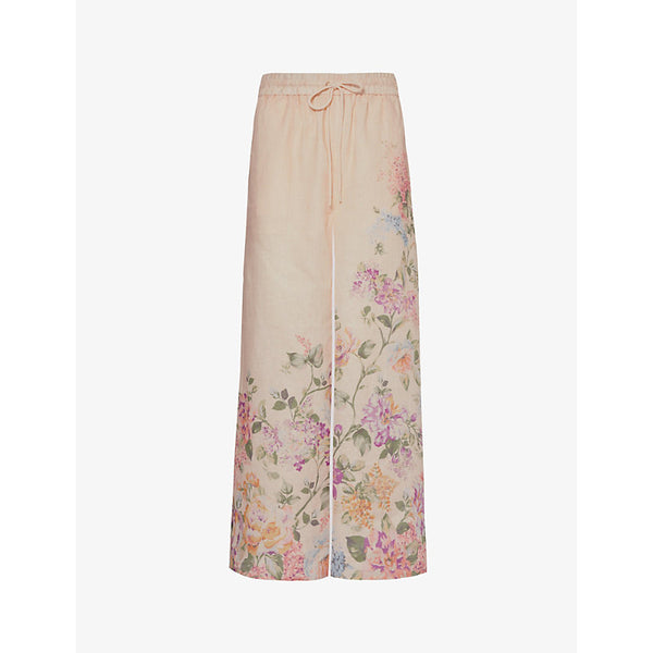  Zimmermann Halliday floral-print linen trousers