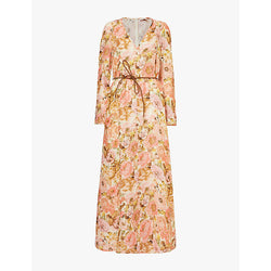  Zimmermann Golden floral-print linen maxi dress