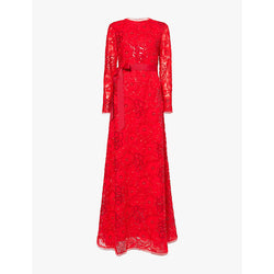 Huishan Zhang Maurene sequin-embellished  woven maxi dress | HUISHAN ZHANG