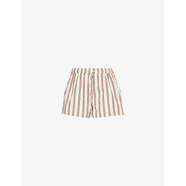  Paige Lure striped cotton shorts