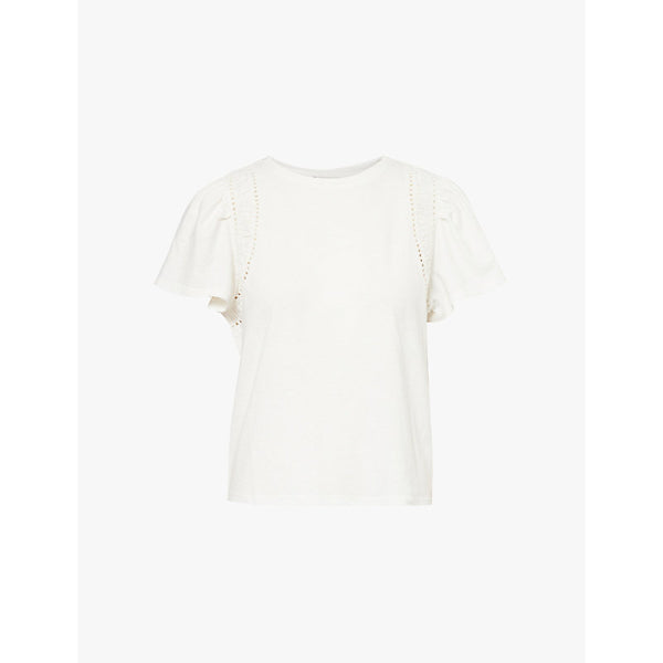  Paige Paisley cotton and linen-blend top