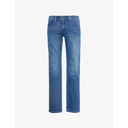  Paige Normandie straight-leg mid-rise stretch-denim jeans