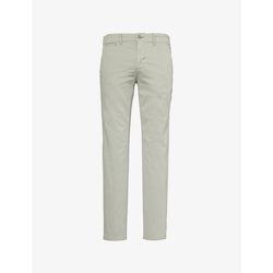  Paige Danford slim-leg mid-rise stretch-cotton trousers