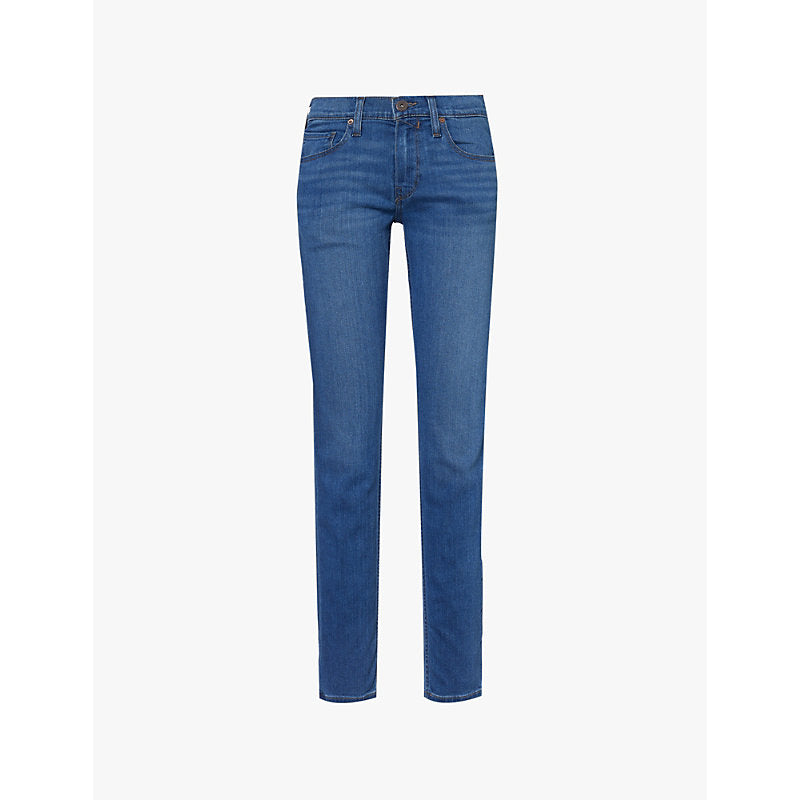  Paige Croft skinny-leg mid-rise woven jeans