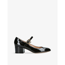 Gianvito Rossi Mary Ribbon 45 patent-leather heeled courts