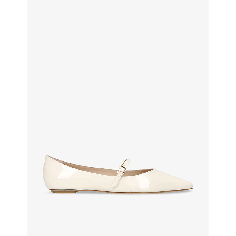 Stuart Weitzman Emilia leather Mary Jane flats