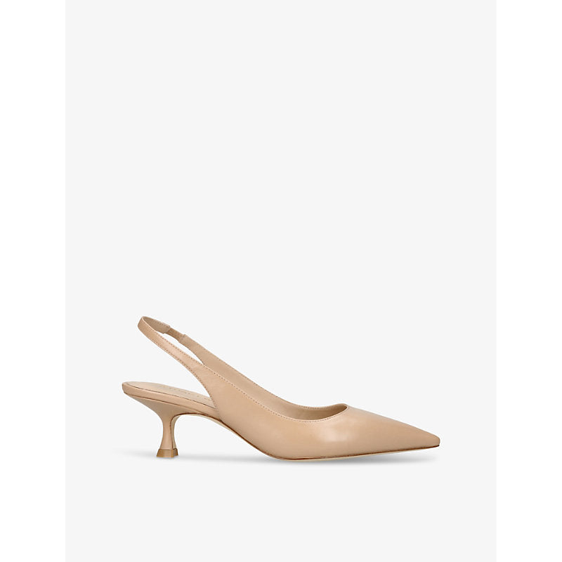 Stuart Weitzman Naomi sling-back suede heeled courts