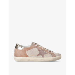  Golden Goose Women's Superstar 25728 star-applique low-top suede trainers