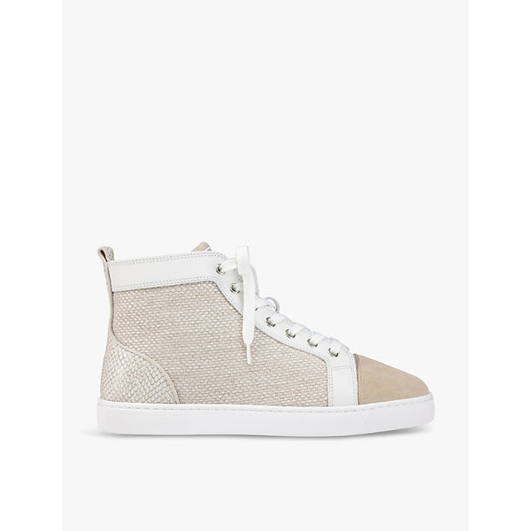 Christian Louboutin Louis Orlato Flat leather high-top trainers | Christian Louboutin