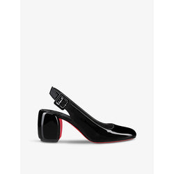 Christian Louboutin Minny Sling 70 patent-leather heeled courts