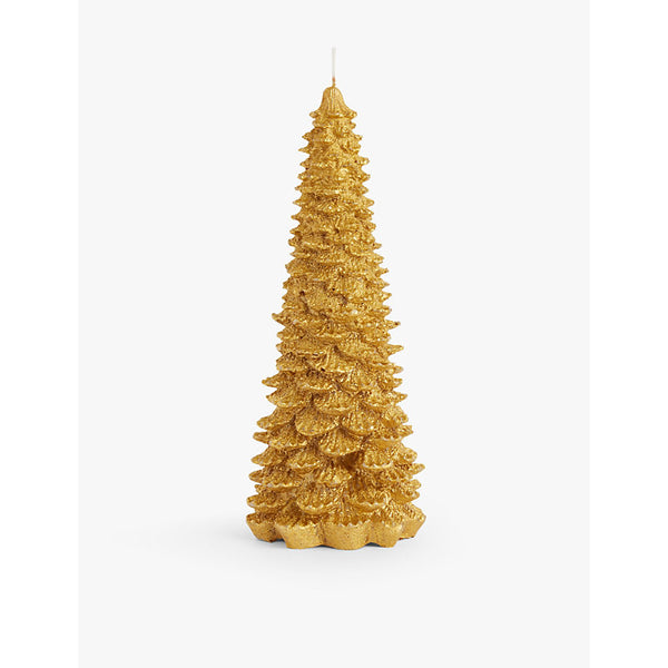 Selfridges Edit Christmas Tree wax candle 27cm