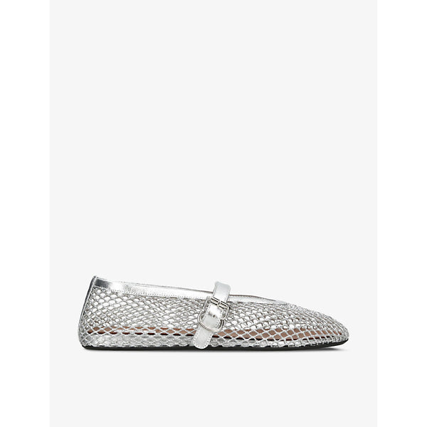 Azzedine Alaia Cut-out mesh ballerina flats