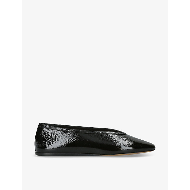 Le Monde Beryl Luna pointed-toe patent-leather pumps