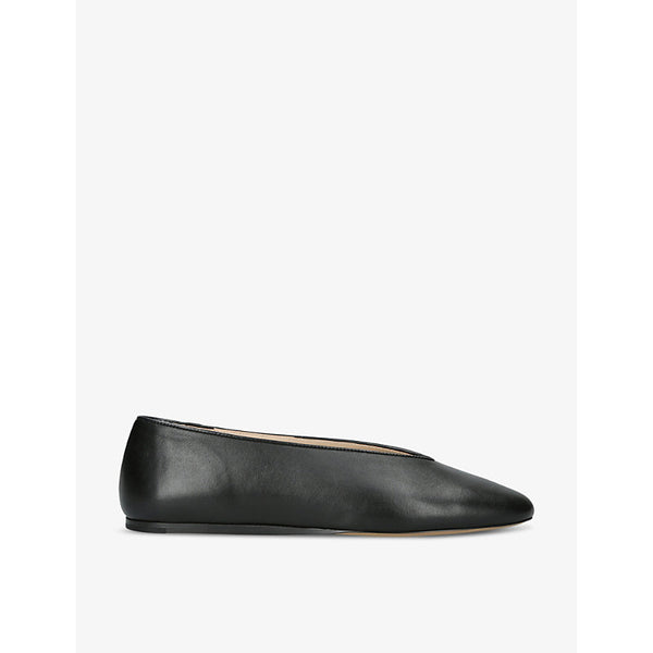 Le Monde Beryl Regency almond-toe leather slippers