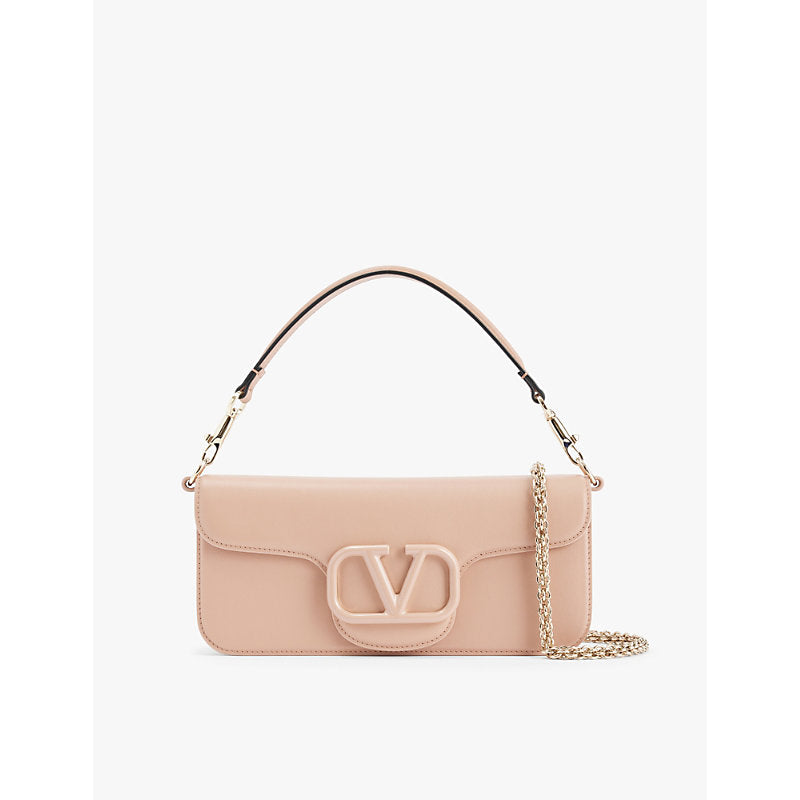  Valentino Garavani Loco logo-plaque leather shoulder bag