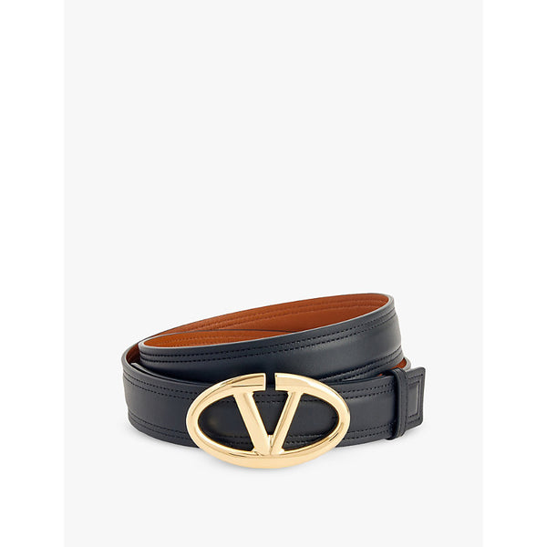  Valentino Garavani VLOGO reversible leather belt