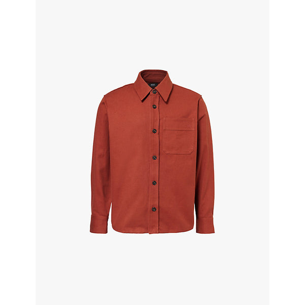  Apc Poitrine long-sleeved cotton shirt