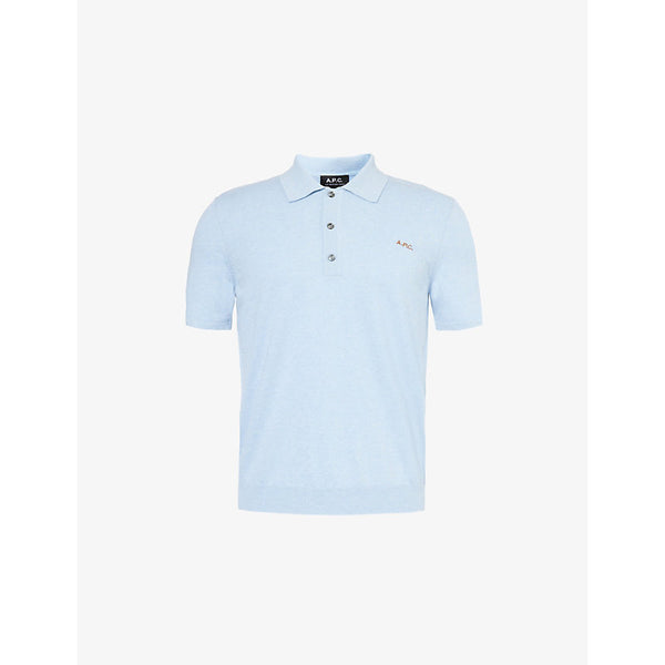  Apc Ollie cotton-knit polo shirt