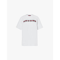 Womens Gucci Ancora brand-print cotton-jersey T-shirt