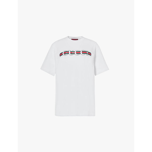  Gucci Ancora brand-print cotton-jersey T-shirt