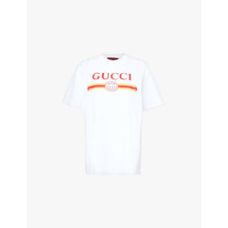  Gucci Ancora logo-print cotton-jersey T-shirt