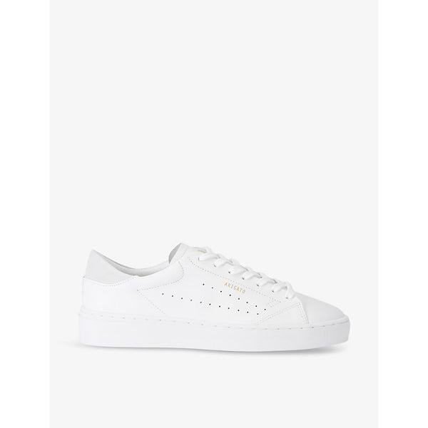 Mens Axel Arigato Court logo-embossed leather low-top trainers