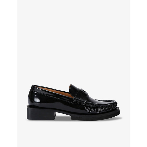 Ganni Butterfly recycled leather-blend loafers