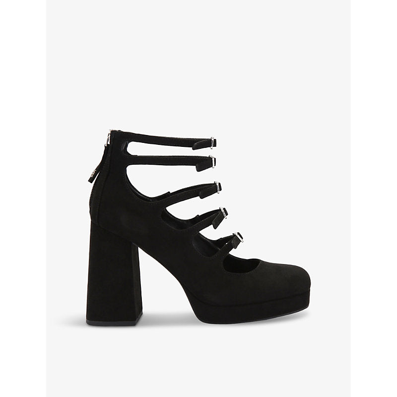 Kg Kurt Geiger Flawless multi-strap faux-leather heeled courts