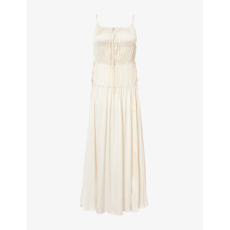 Bec & Bridge Delphi gathered satin maxi dress | BEC & BRIDGE