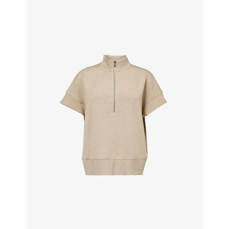  Varley Ritchie short-sleeved stretch-woven sweatshirt