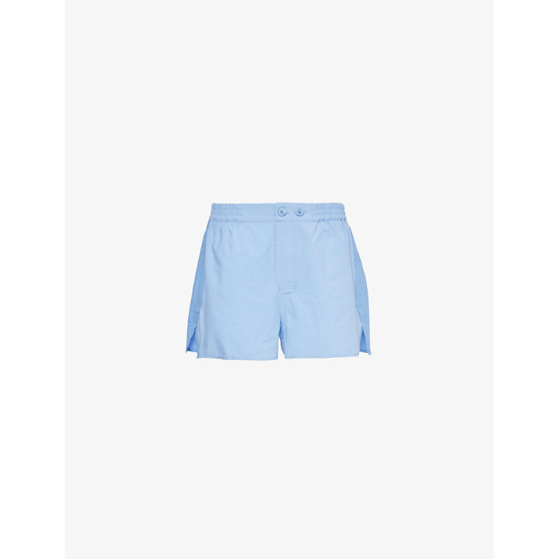  Hay Outline relaxed-fit mid-rise  cotton pyjama shorts