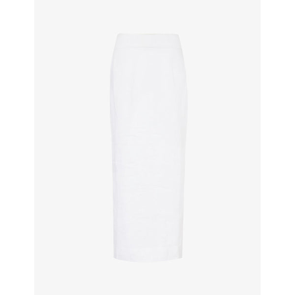 Posse Emma mid-rise linen maxi skirt