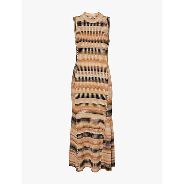 Simkhai Fairfax striped knitted maxi dress | SIMKHAI