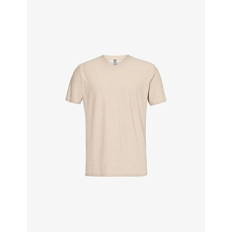  Vuori Strato Tech brand-patch regular-fit stretch-woven T-shirt