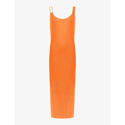 Ro&Zo Cut-out strap knitted midi dress | RO&ZO