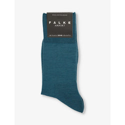  Falke Airport logo-print wool-blend knitted socks