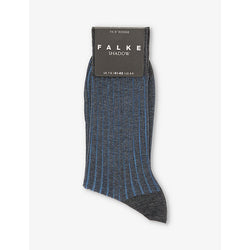  Falke Shadow logo-print cotton-blend knitted socks