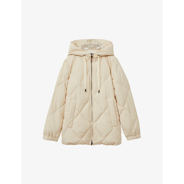 Reiss Thea quilted recycled polyester-blend coat