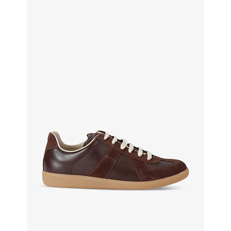 Maison Margiela Replica panelled leather low-top trainers