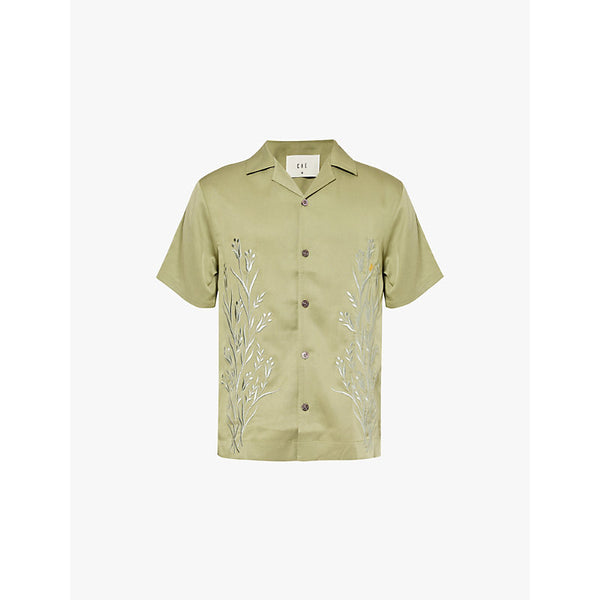  Che Cedar embroidered-appliqué woven shirt