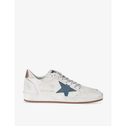 Golden Goose Women's Ballstar 11918 star-embroidered leather low-top trainers | Golden Goose