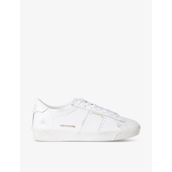  Golden Goose Women's Matchstar 10100 leather low-top trainers