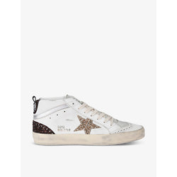  Golden Goose Women's Midstar 11923 star-embroidered mid-top leather trainers