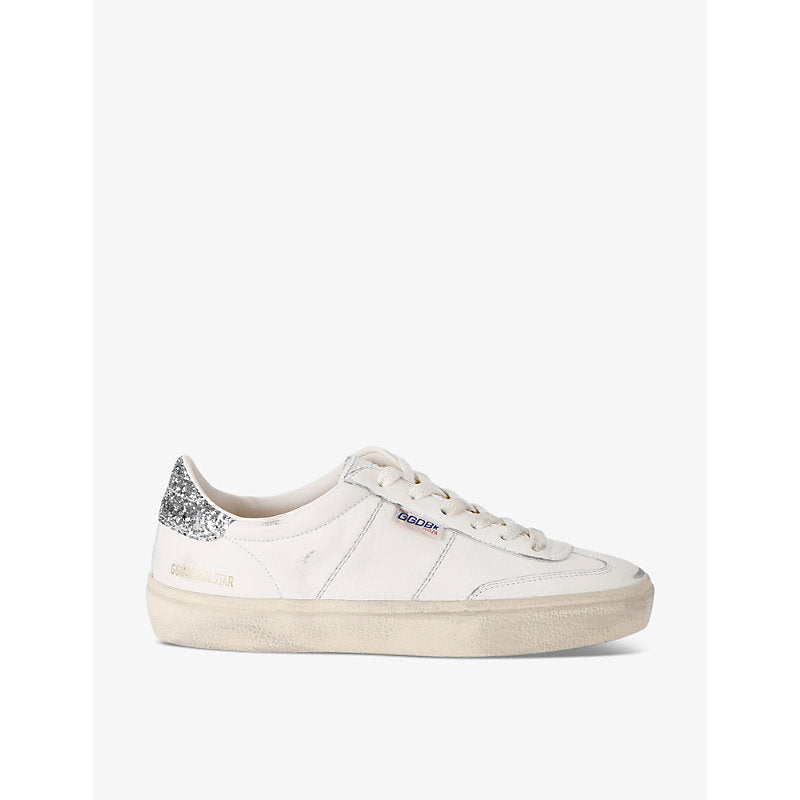 Golden Goose Women's Soulstar 80185 distressed leather low-top trainers | Golden Goose