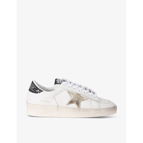  Golden Goose Women's Stardan 11938 star-embroidered leather low-top trainers