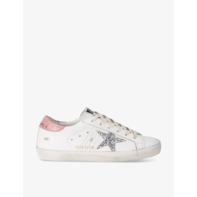 Golden Goose Women's Superstar 11115 star-embroidered leather low-top trainers