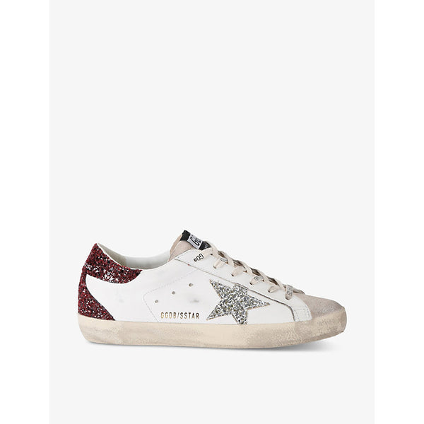  Golden Goose Women's Superstar 82710 star-embroidered leather low-top trainers